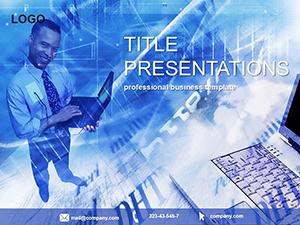 Sale of computers PowerPoint Template