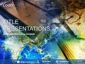 Geographic maps PowerPoint Template