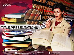 Books and Library PowerPoint Template