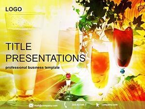 Refreshing drinks PowerPoint Template