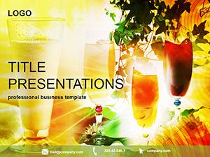 Refreshing Drinks PowerPoint Template | Download Now