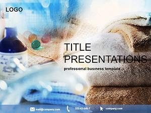 Bathroom Towel PowerPoint Template: Presentation