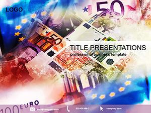 Money exchange euro PowerPoint Template