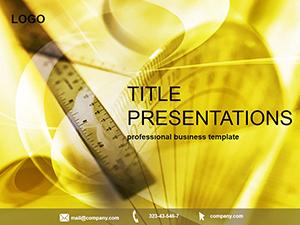 Ruler for drawing PowerPoint Template