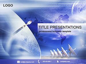 Satellite Antenna PowerPoint template