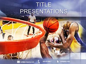 Basketball League PowerPoint Template | Sport Presentation