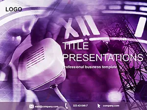 Telephone station PowerPoint templates
