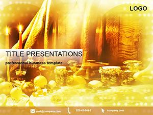 Free Christmas Table PowerPoint Template: Presentation