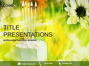 Cake for Birthday PowerPoint templates