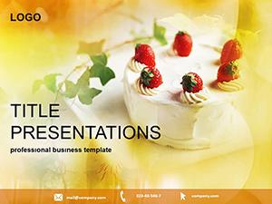 Cake for dessert PowerPoint templates