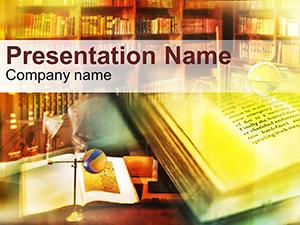 Secrets of knowledge PowerPoint Template