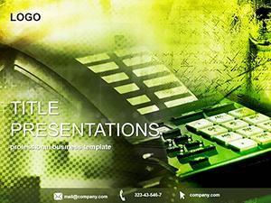 Telephone apparatus PowerPoint Template