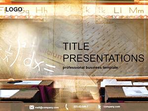 School Lessons PowerPoint Template for Presentation