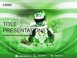 Racing kart PowerPoint Template