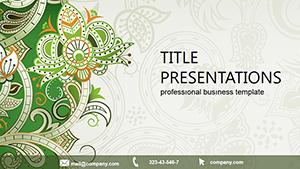 Free Tracery Background PowerPoint Template - Download Presentation