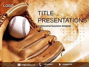 Baseball glove PowerPoint Template