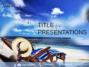 Beach vacation PowerPoint Templates