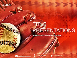 Baseball Games PowerPoint Template - Sport Presentation