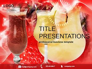Healthy and Delicious Cocktail PowerPoint Template: Presentation