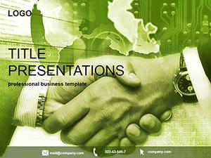 Businessman Handshake PowerPoint Template: Presentation
