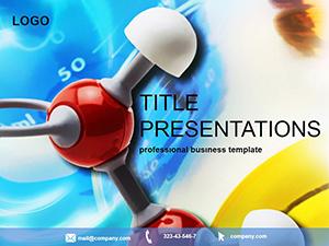 Chemical molecule PowerPoint Template