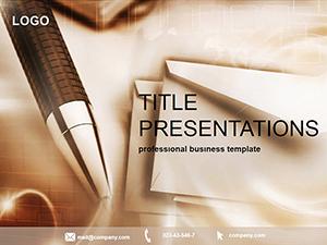 Sending SMS PowerPoint Template for presentation