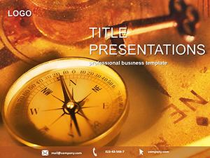Voyage Treasure Hunt PowerPoint Template - Infographic Presentation