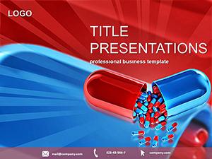 Pharmacy and tablets PowerPoint Template