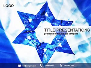Flag of Israel PowerPoint Template
