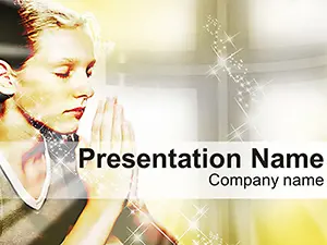 Pray to God PowerPoint Template - Download Professional Presentation