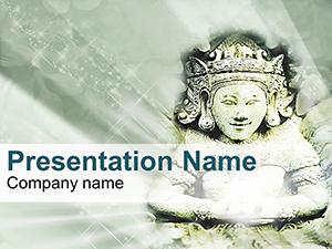 Spiritual Charm Hinduism Gods PowerPoint Template