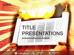 Torah PowerPoint Template: Presentation