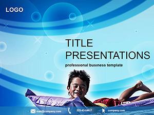 Children summer vacation PowerPoint templates