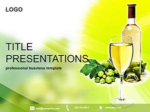 Wine industry PowerPoint template for presentation