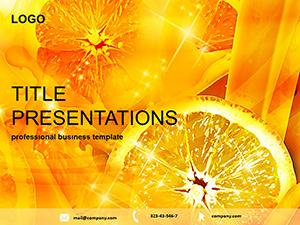 Lemon Juice PowerPoint Template: Presentation