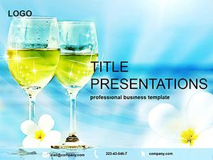 Cocktail recipes PowerPoint template