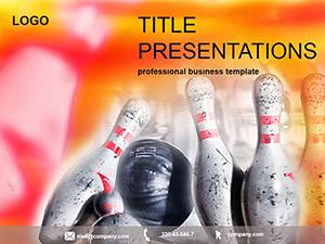 Bowling game PowerPoint templates