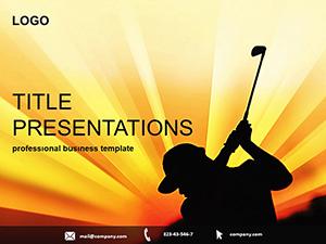 Golf Club PowerPoint template for presentation