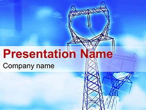Electricity distribution PowerPoint Template