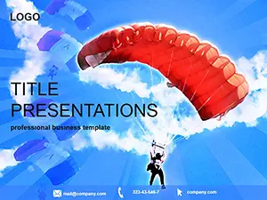 Skydiving Adventures PowerPoint Template | Adventure Sports Presentation