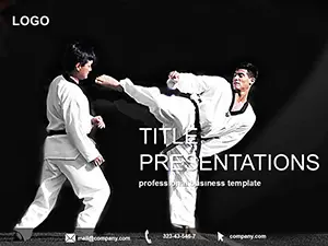 Karate school PowerPoint Template