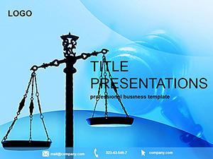Justice court PowerPoint Template