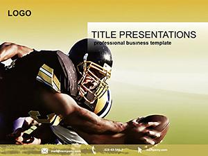 American football players: PowerPoint American football players template