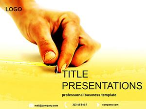 Tape Measure PowerPoint Template
