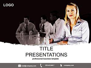 Business meeting PowerPoint Template