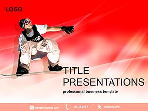 Snowboard Sports PowerPoint template