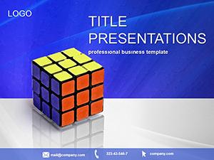 Rubiks Cube PowerPoint template