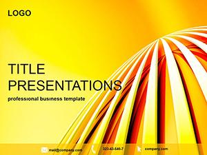 Abstract Peak PowerPoint template