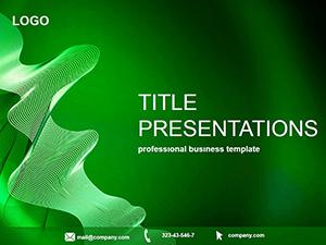 Abstract Wave Response PowerPoint template
