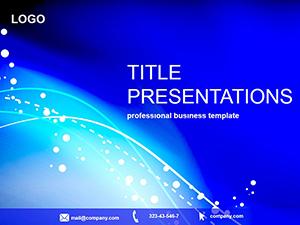 Blue flash PowerPoint template